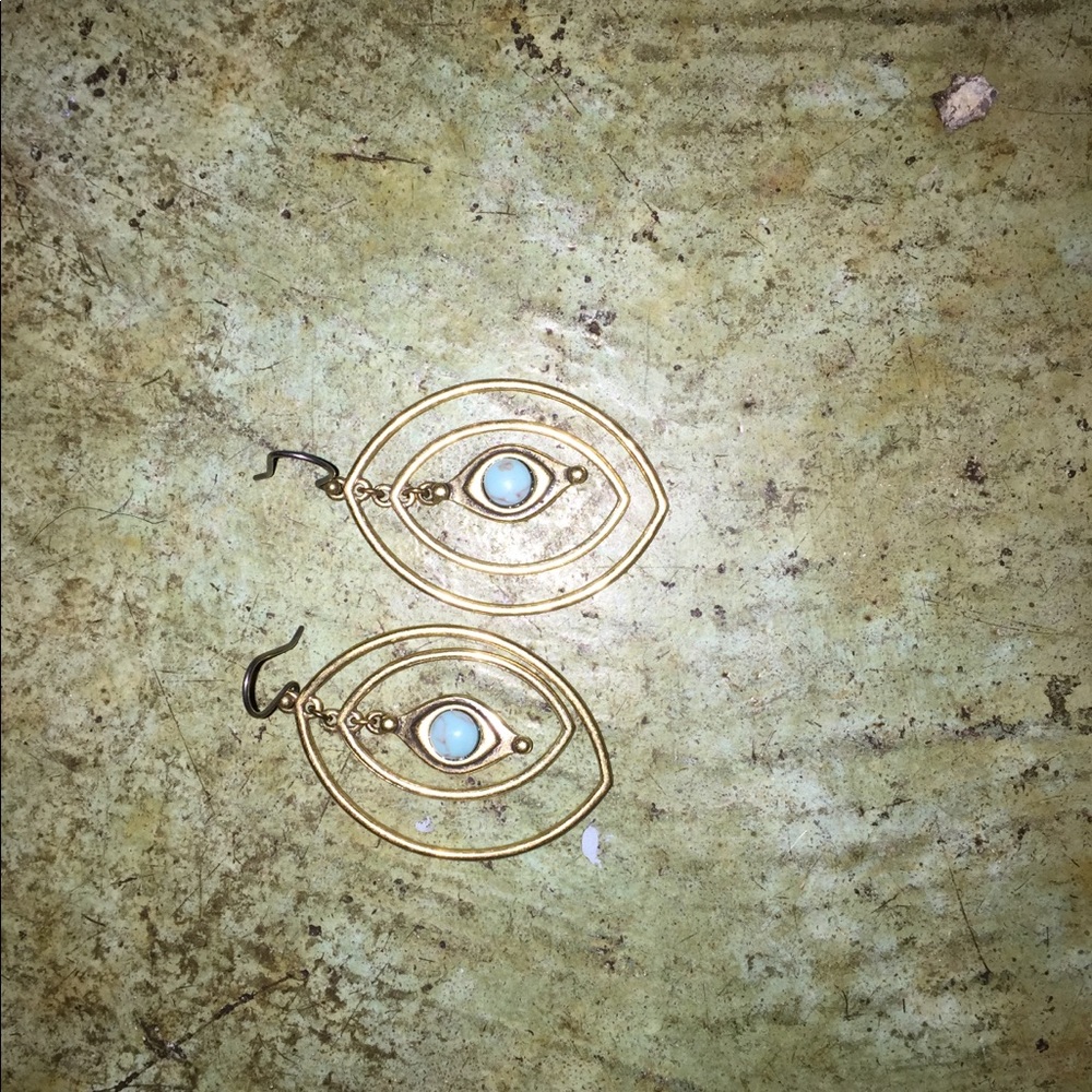 Earrings from fossil